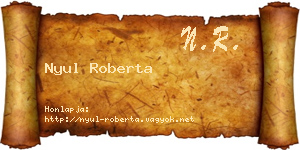 Nyul Roberta névjegykártya